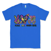 True Royal peace love mardi gras Classic Tee - CowGirlArtShop