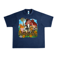 Navy farm life olivia Urban Heavy Tee - OliviaCreatesArt