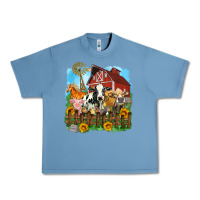 Pebble Blue farm life olivia Urban Heavy Tee - OliviaCreatesArt
