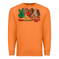 Carrot peace love Christmas cakes Premium Sweatshirt - AdoDesignShop