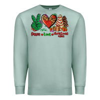 Seafoam peace love Christmas cakes Premium Sweatshirt - AdoDesignShop
