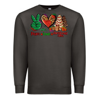 Smoke peace love Christmas cakes Premium Sweatshirt - AdoDesignShop