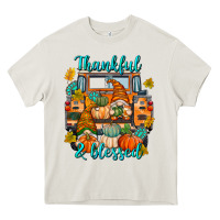 Cream Thankful Blessed Heavy Core Tee - texasbilliewilder