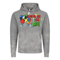 Cloud Rock Living an au-some life Autism Awareness Day Vintage Hoodie - FaDigitalArtStudio