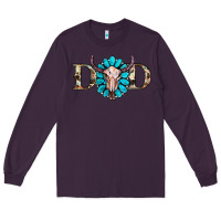 Plum western dad with gemstone and skull Long Sleeve Tee - RanaPortraitStore