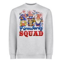 Heather Grey fireworks squad Heavyweight Sweatshirt - BarkalooDesign