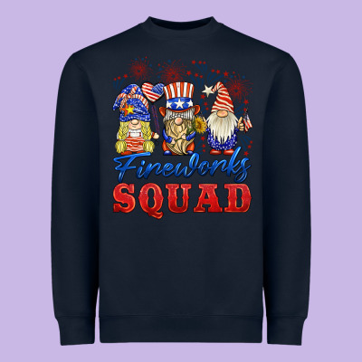 Fireworks Squad Heavyweight Sweatshirt Designed By Barkaloodesign