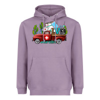 Lavender lvn nurse truck with cactus and sunflowers Heavyweight Hoodie - AdoDesignShop