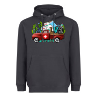 Smoke lvn nurse truck with cactus and sunflowers Heavyweight Hoodie - AdoDesignShop