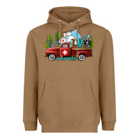 Toasted Coconut lvn nurse truck with cactus and sunflowers Heavyweight Hoodie - AdoDesignShop