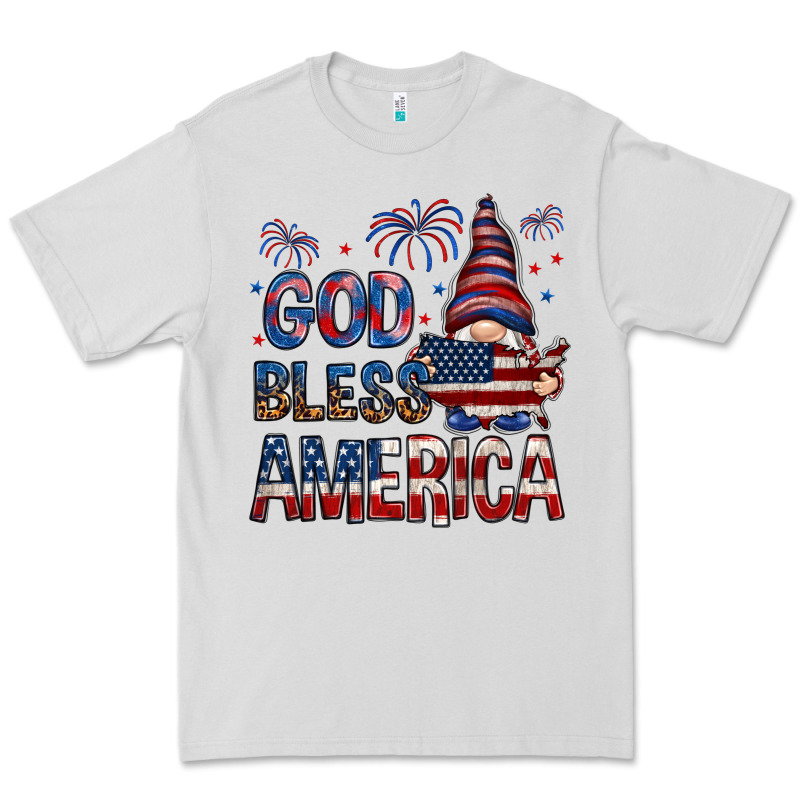 God Bless America With Gnome 4th Of July Premium Tee by HowdyJamesFarm | Teevron