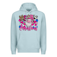 Blue Mist merry Christmas santa Premium Hoodie - CowhideDigitalArt