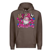 Coffee merry Christmas santa Premium Hoodie - CowhideDigitalArt