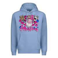 Colony Blue merry Christmas santa Premium Hoodie - CowhideDigitalArt