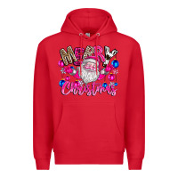 Red merry Christmas santa Premium Hoodie - CowhideDigitalArt