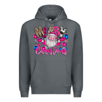 Rock merry Christmas santa Premium Hoodie - CowhideDigitalArt