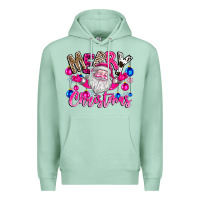 Seafoam merry Christmas santa Premium Hoodie - CowhideDigitalArt
