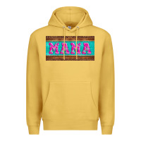 Antique Gold floral mama mother's day license plate Premium Hoodie - Jasminsmagicworld