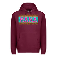Burgundy floral mama mother's day license plate Premium Hoodie - Jasminsmagicworld