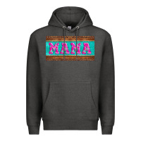 Charcoal Heather floral mama mother's day license plate Premium Hoodie - Jasminsmagicworld