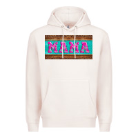 Pale Pink floral mama mother's day license plate Premium Hoodie - Jasminsmagicworld