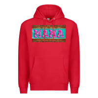 Red floral mama mother's day license plate Premium Hoodie - Jasminsmagicworld