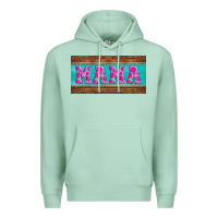 Seafoam floral mama mother's day license plate Premium Hoodie - Jasminsmagicworld