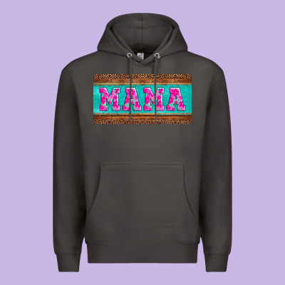 Floral Mama Mother's Day License Plate Premium Hoodie Designed By Jasminsmagicworld