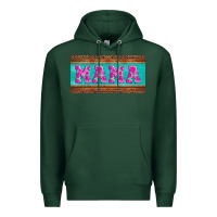 Sports Green floral mama mother's day license plate Premium Hoodie - Jasminsmagicworld