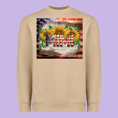 Patriotic Mimi Tumbler Heavyweight Sweatshirt Designed By Barkaloodesign