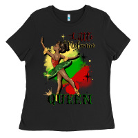 Black little melanin queen Ladies Tee - CowGirlArtShop