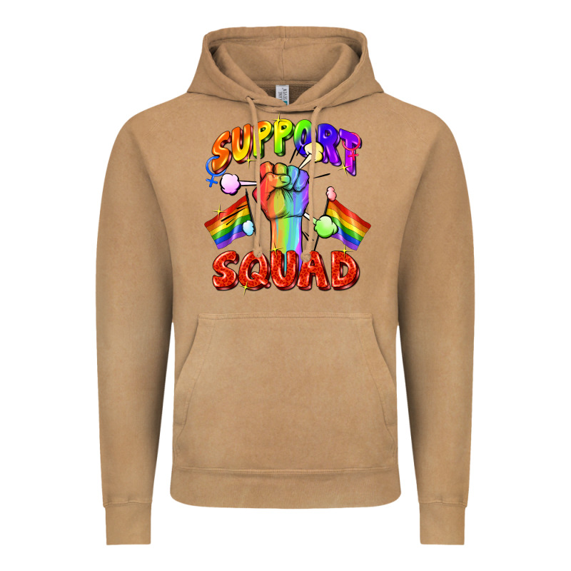 Support Squad Pride Vintage Hoodie by FaDigitalArtStudio | Teevron