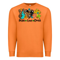 Carrot peace love cross Premium Sweatshirt - AdoDesignShop