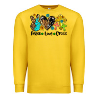 Lemon peace love cross Premium Sweatshirt - AdoDesignShop