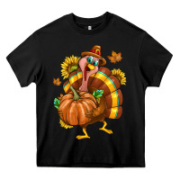 Black Thanksgiving Turkey Heavy Core Tee - texasbilliewilder