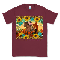 Burgundy cowgirl Classic Tee - Artiststas