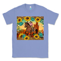 Colony Blue cowgirl Classic Tee - Artiststas