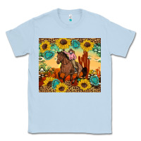 Dusty Blue cowgirl Classic Tee - Artiststas