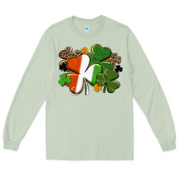 Matcha Irish flag shamrock St. Patricks Day Long Sleeve Tee - FaDigitalArtStudio
