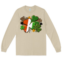 Mushroom Irish flag shamrock St. Patricks Day Long Sleeve Tee - FaDigitalArtStudio