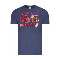Vintage Denim one loved nurse valentine's day Vintage Tee - OliviaCreatesArt