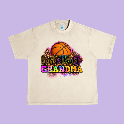Basketball Grandma Urban Heavy Tee Designed By Oliviacreatesart