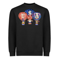 Black usa air balloon gnomies Heavyweight Sweatshirt - BarkalooDesign