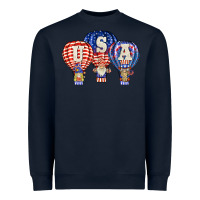 Navy usa air balloon gnomies Heavyweight Sweatshirt - BarkalooDesign