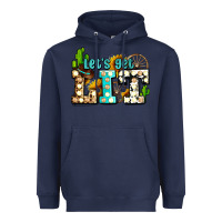 Navy western lets get lit ado Heavyweight Hoodie - AdoDesignShop