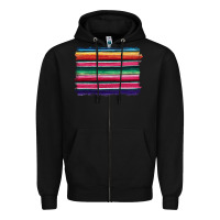 Black serape Zipper Hoodie - BarkalooDesign