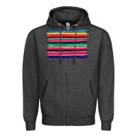 Charcoal Heather serape Zipper Hoodie - BarkalooDesign