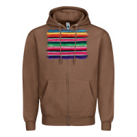 Chestnut serape Zipper Hoodie - BarkalooDesign