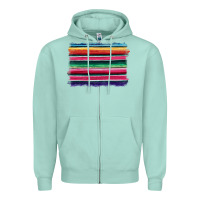 Seafoam serape Zipper Hoodie - BarkalooDesign