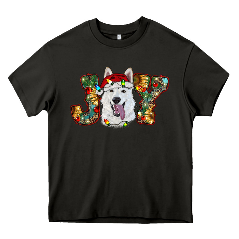 White Shepherd Christmas Joy Heavy Core Tee by RanaPortraitStore | Teevron